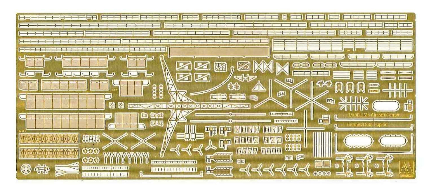 AOSHIMA 1/700 Detail Up Parts for HMS Hermes Aircraft Carrier Model