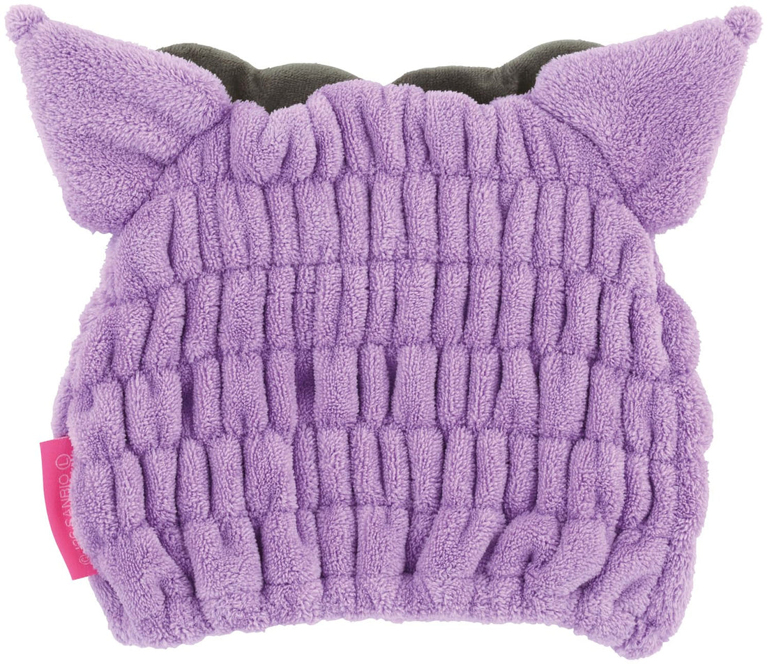 Skater Quick-Dry Towel Cap for Hair Drying Sunrio Kuromi Design