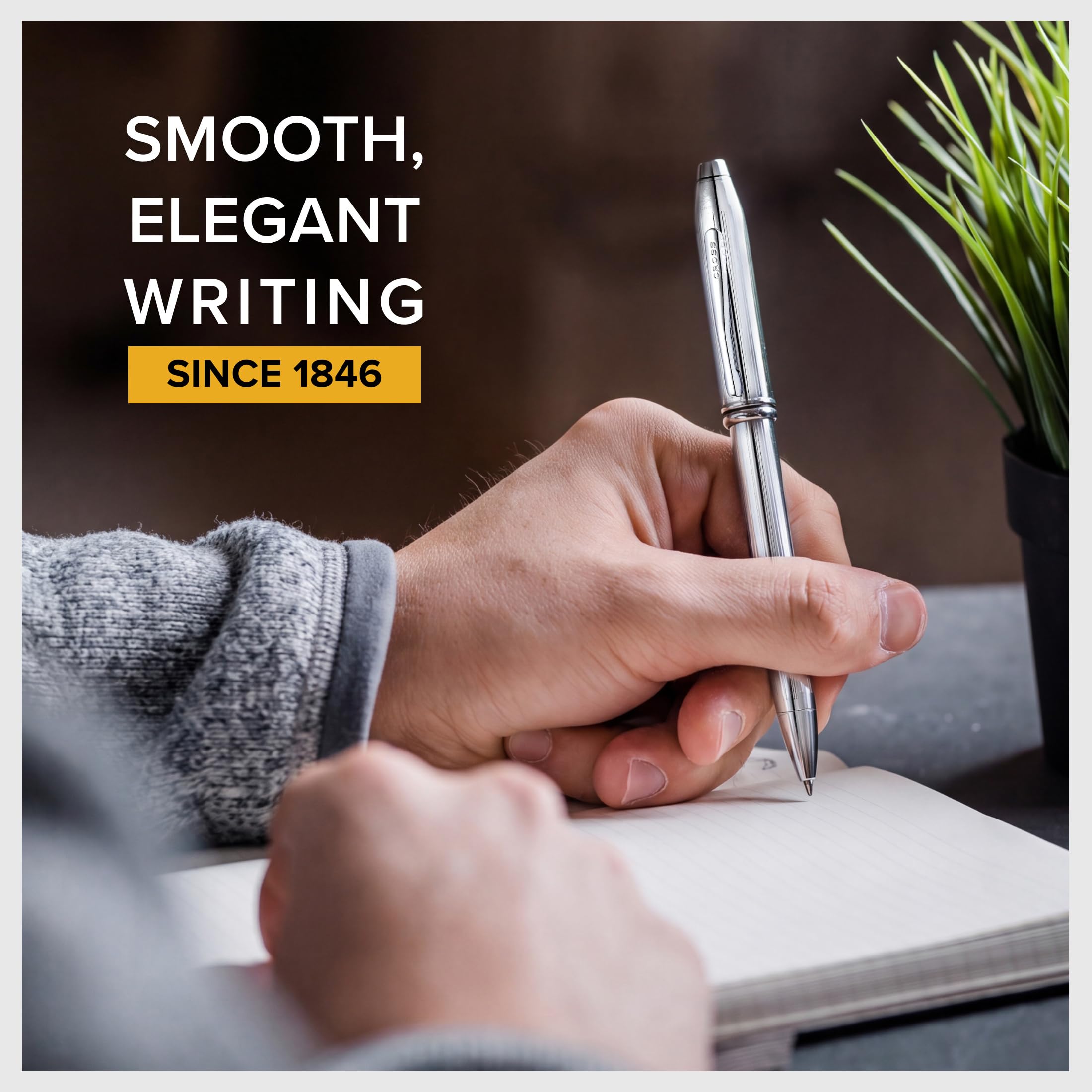 Cross Townsend Chrome Ballpoint Pen for Elegant Writing