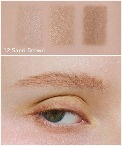 Celvoke Eyebrow Powder with Brush 12 Sand Brown for Natural Definition