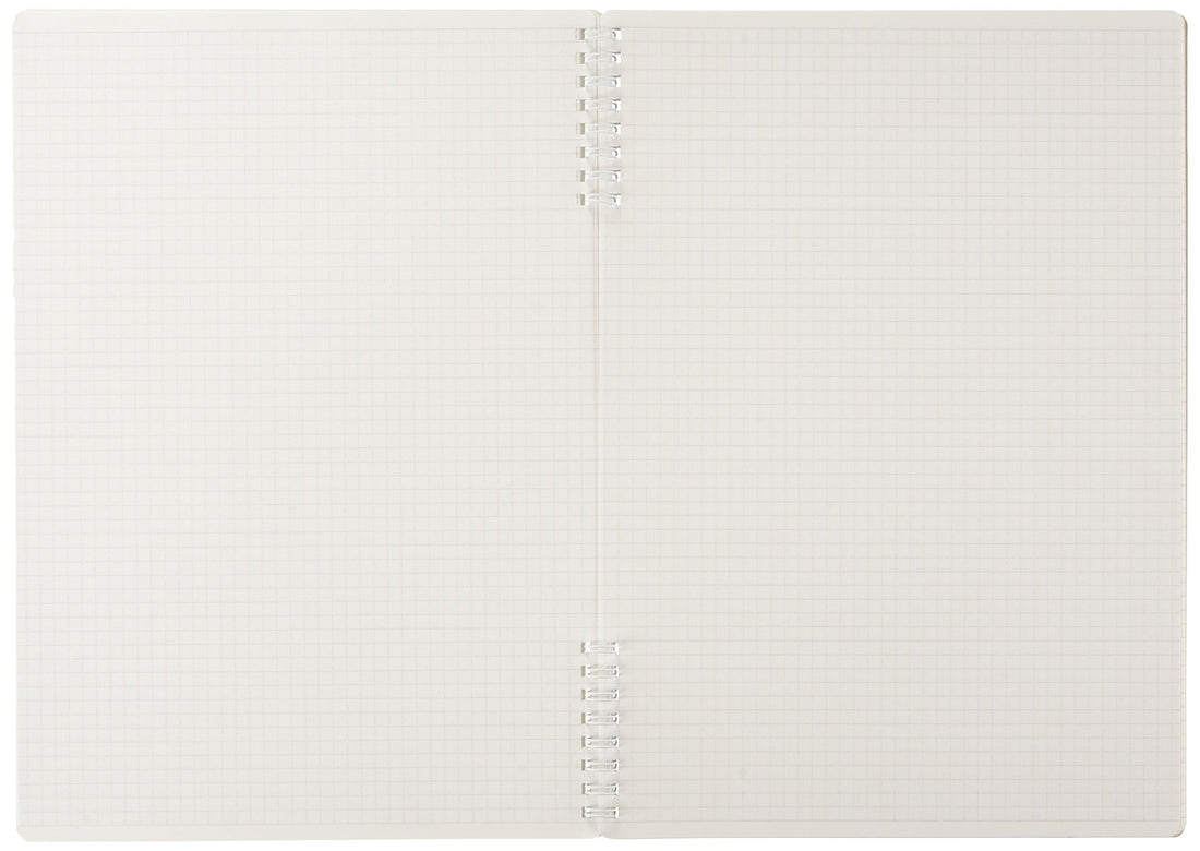 Nakabayashi Carnet Logical Air à double spirale, A4 quadrillé 5 mm, 40 feuilles