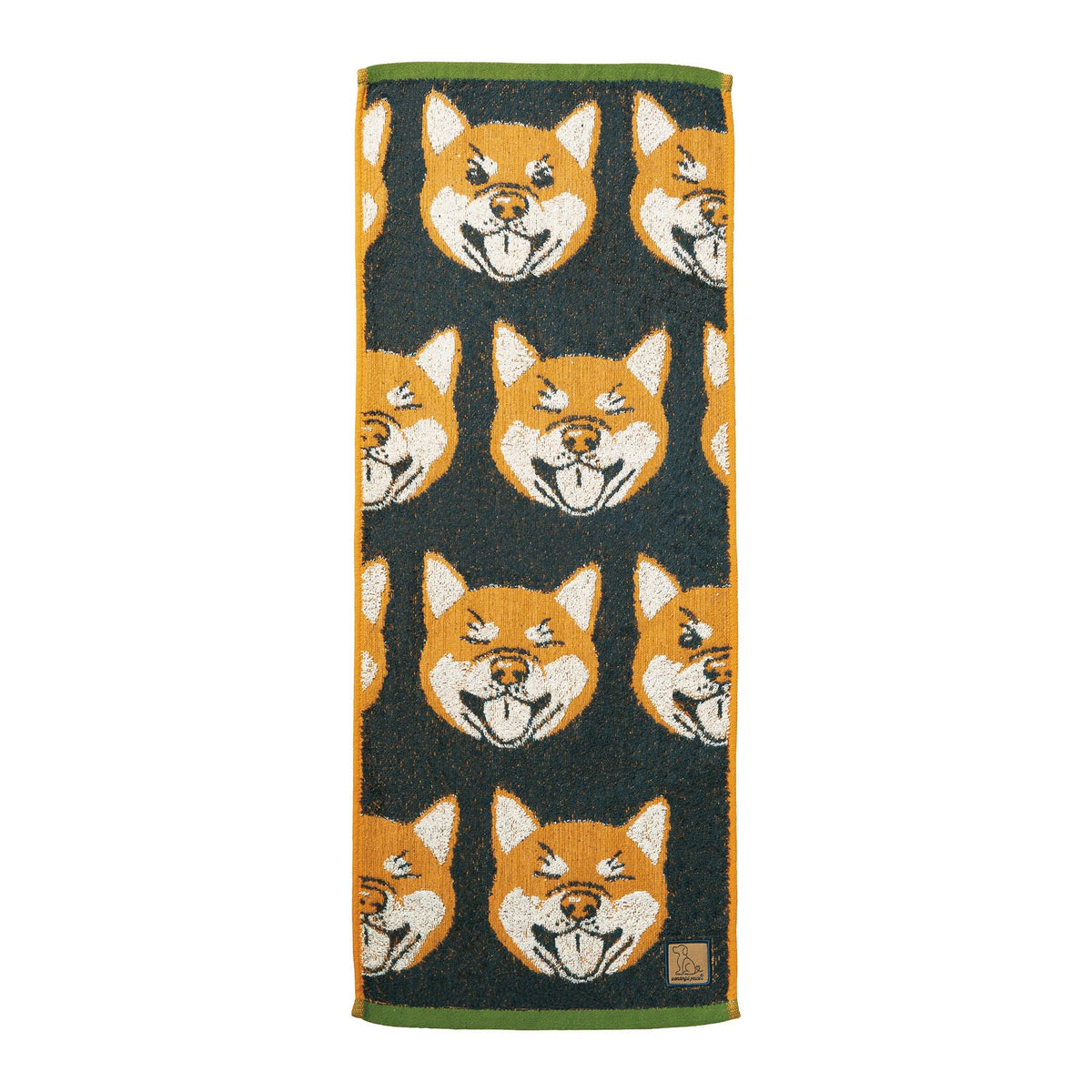 Marushin Face Towel Wonderful Peace Shiba Inu Cotton 100%