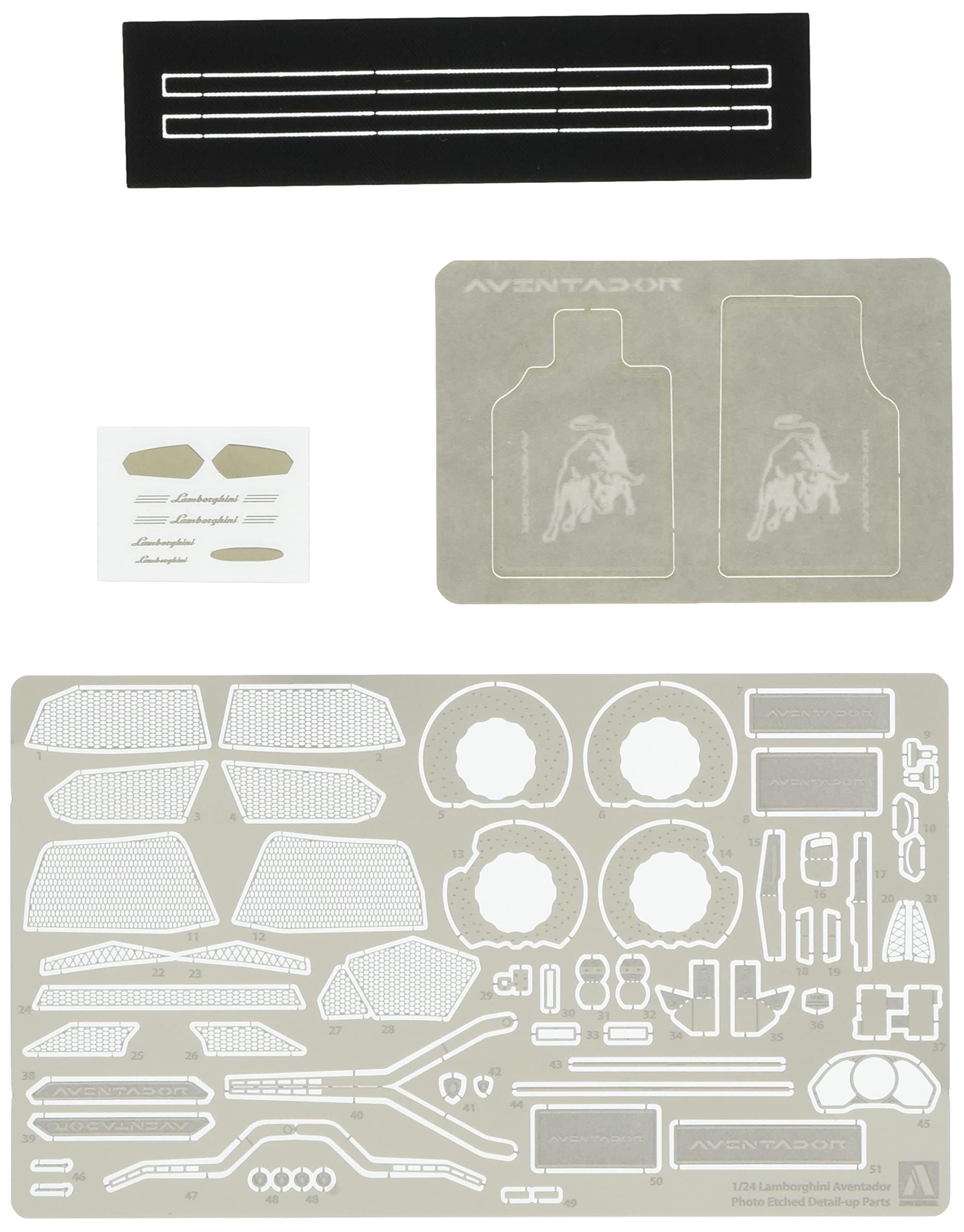 AOSHIMA 1/24 Scale Model Detail Parts Set for Lamborghini Aventador LP700-4