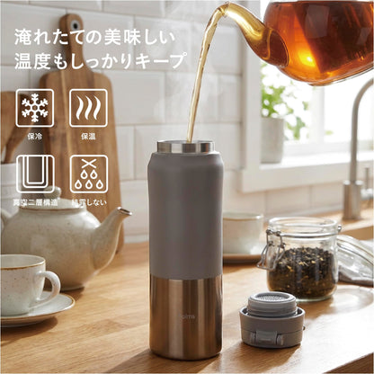 CB JAPAN Water Bottle One-Touch Open 450ml Stainless Steel Insulated