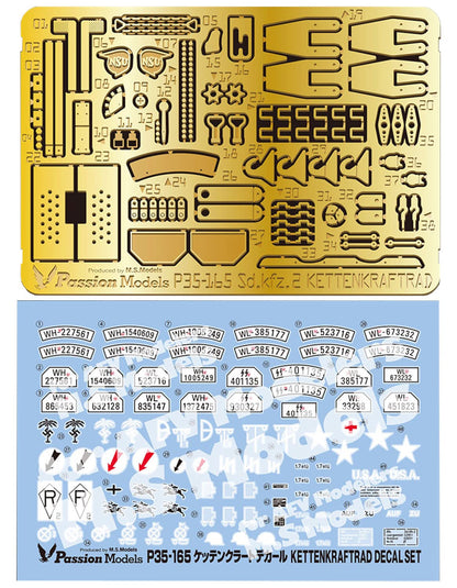 Passion Models 1/35 Kettenkrad Etching Set for Model Kits