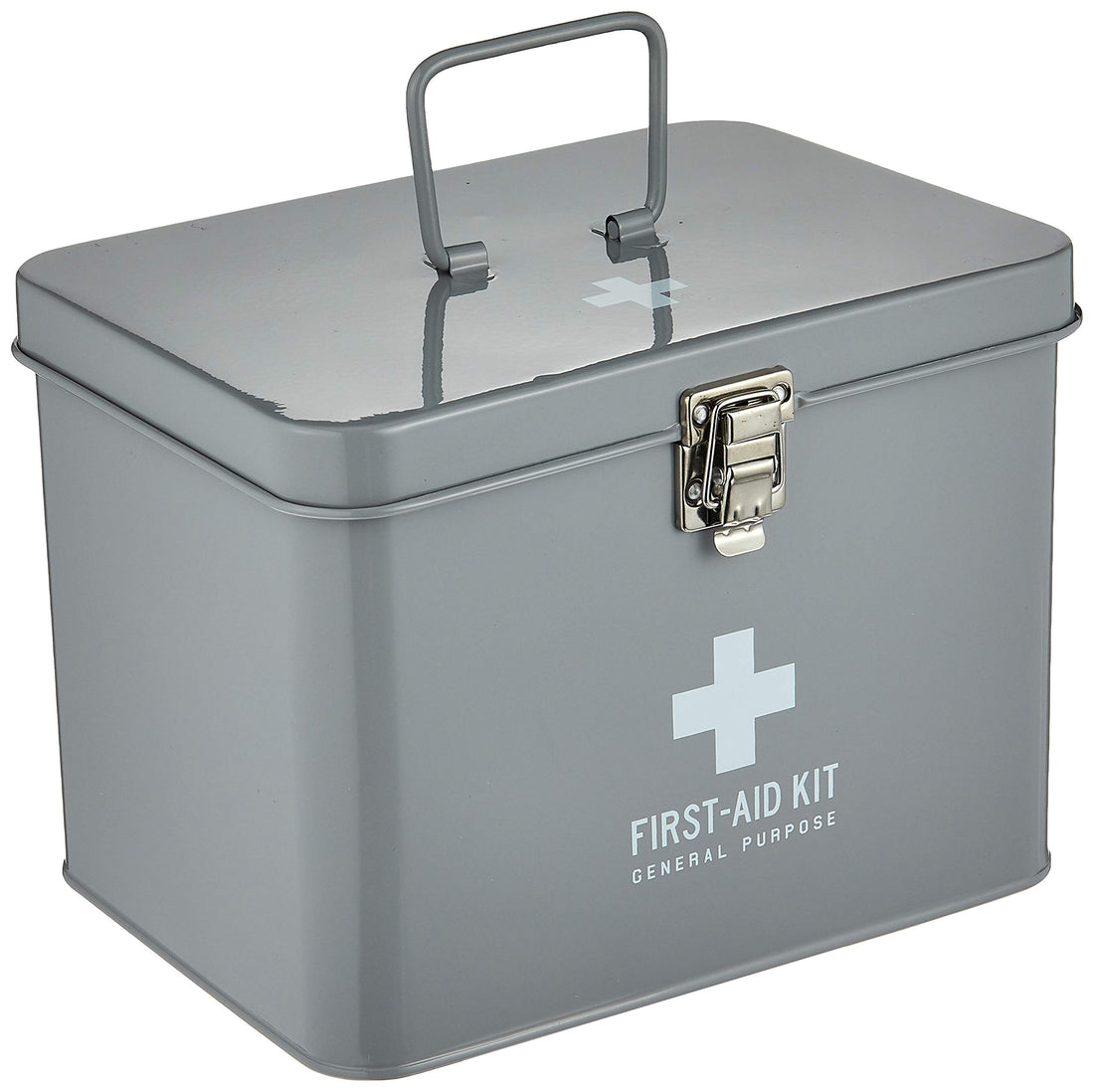 Kijapan Stylish Gray First Aid Kit with Dividers and Tray MEDHICO Medium Size