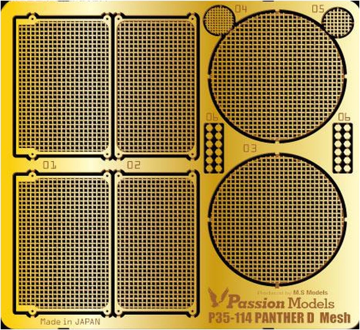 Passion Models Panther D Type Etching Value Set Model Kit Parts