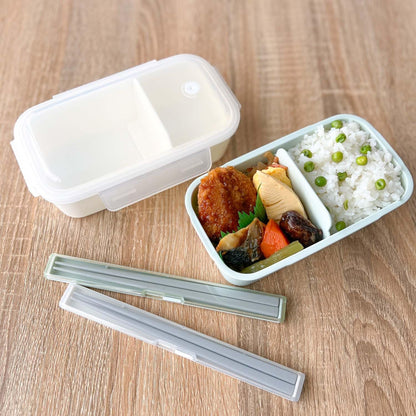 OSK Pale Color Lunch Box Green with Compartments Dishwasher Safe