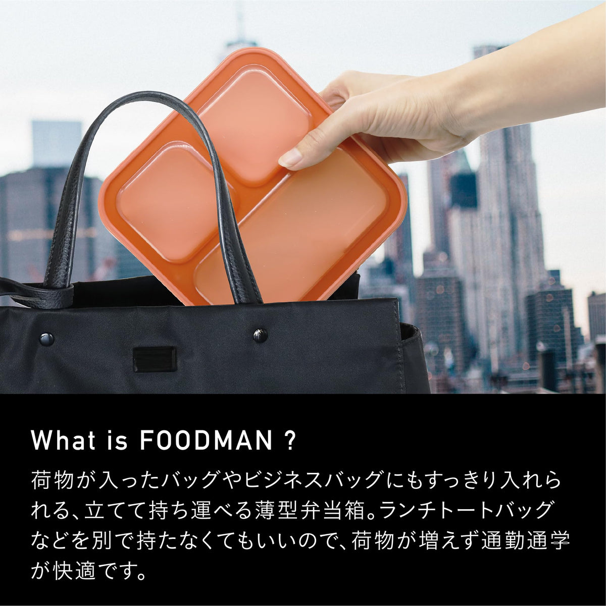 CB JAPAN Slim Bento Box with Microfiber Lining for Easy Cleaning
