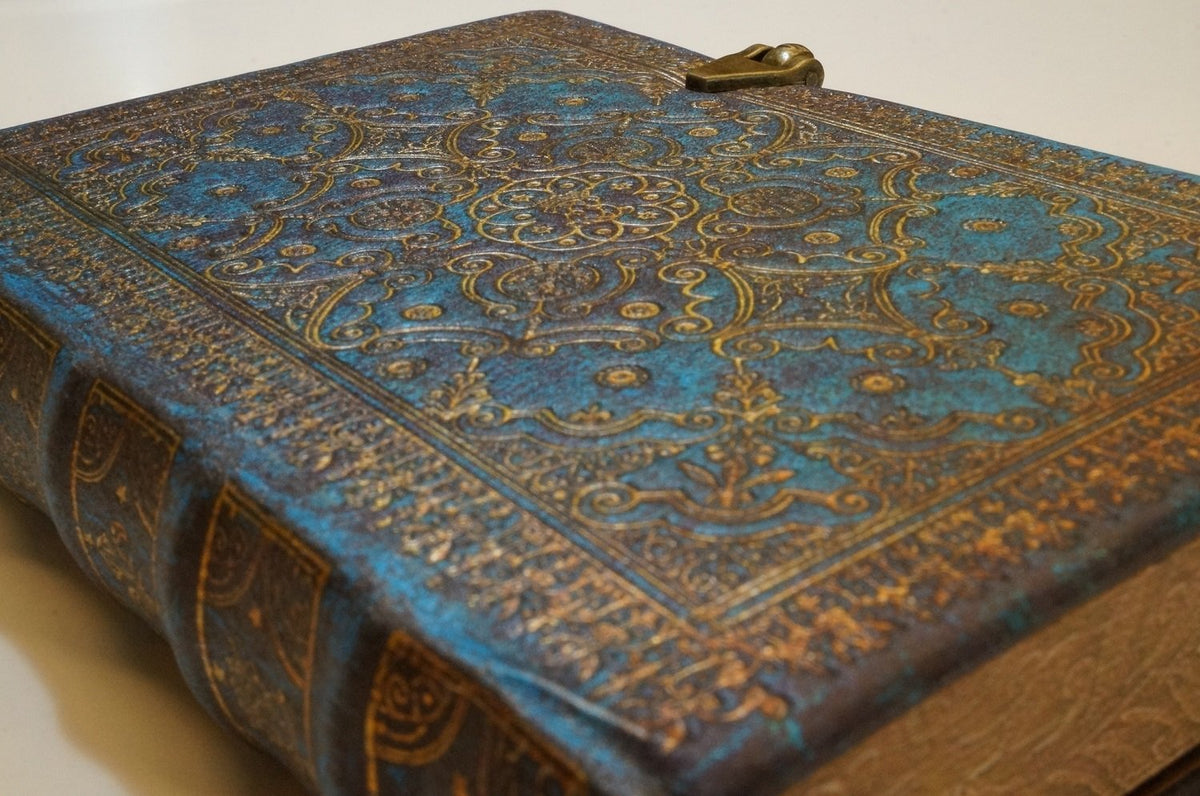 Paperblanks A6 Lined Notebook in Deep Blue for Elegant Note-Taking