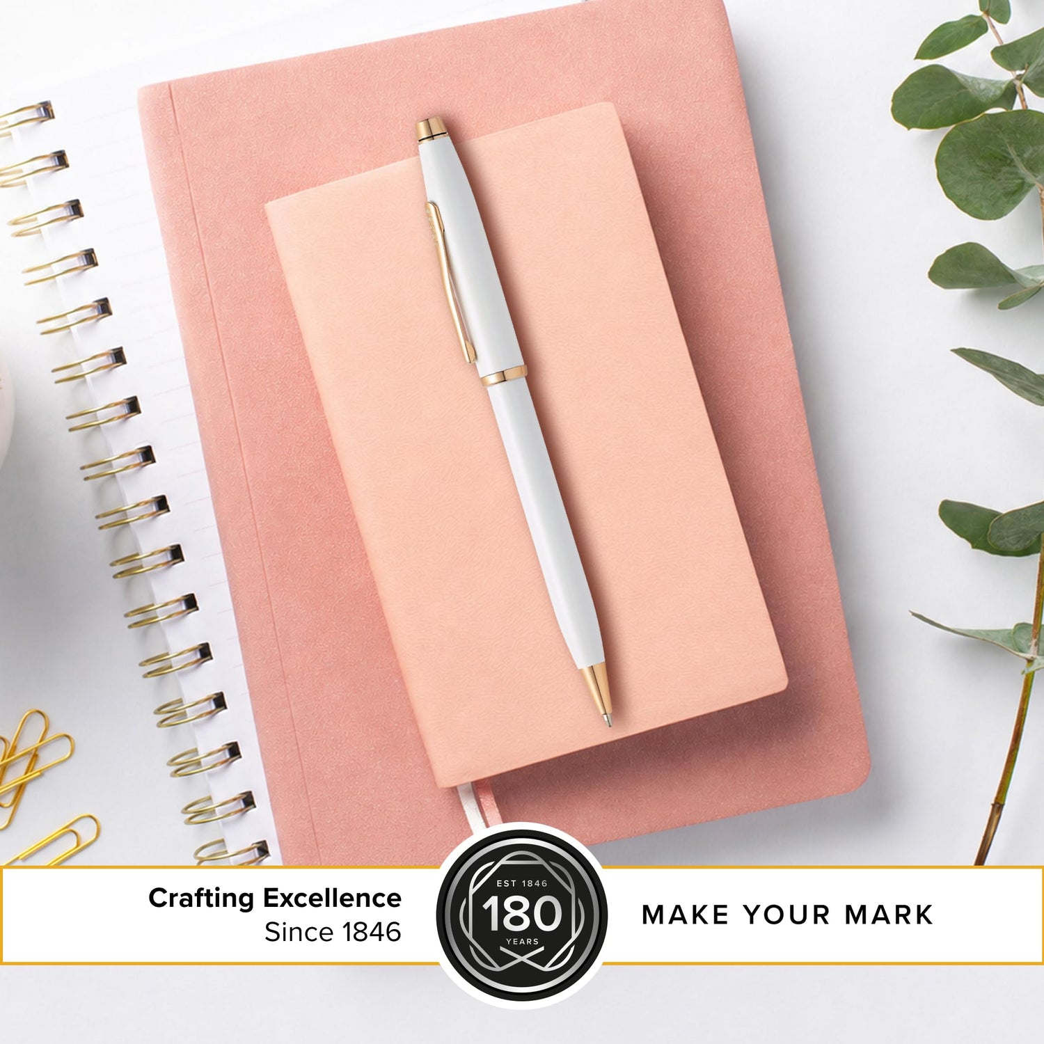 Cross Century II Pearl White Premium Gift Box Luxury Ballpoint Pen