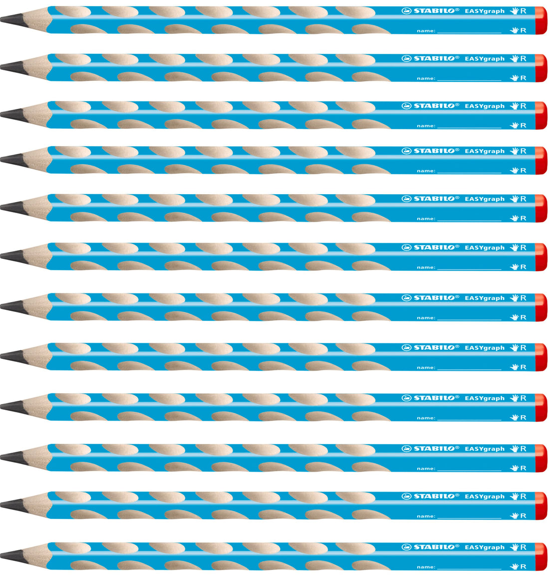STABILO EasyGraph Learning Pencil Blue 2B for Right-Handed Kids