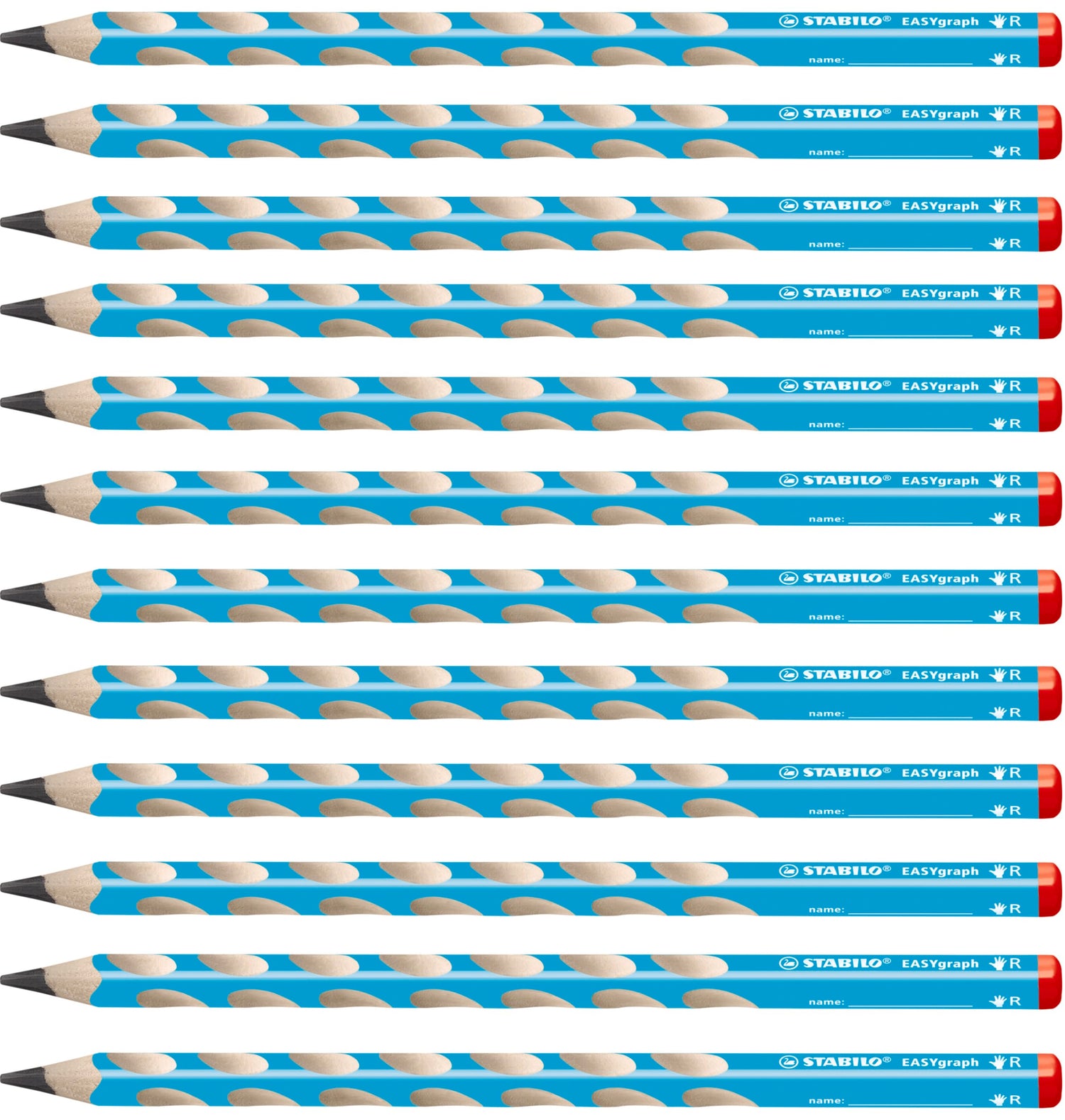 STABILO EasyGraph Learning Pencil Blue 2B for Right-Handed Kids