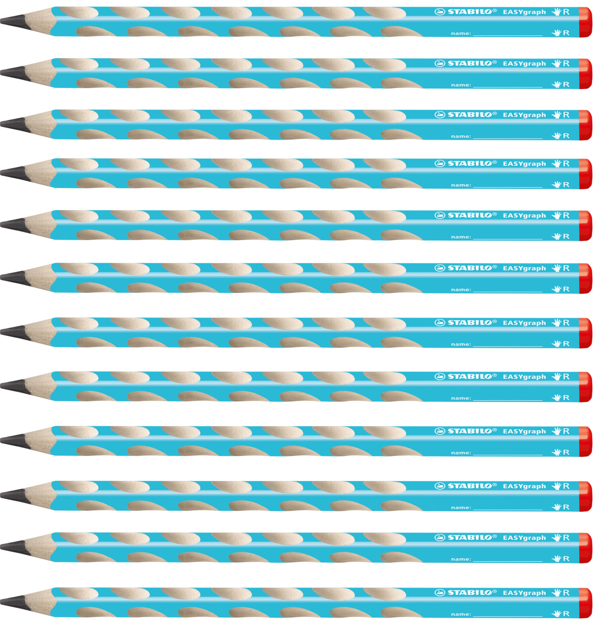 STABILO EasyGraph Learning Pencil Blue 2B for Right-Handed Kids