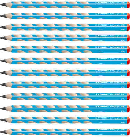 STABILO EasyGraph Learning Pencil Blue 2B for Right-Handed Kids