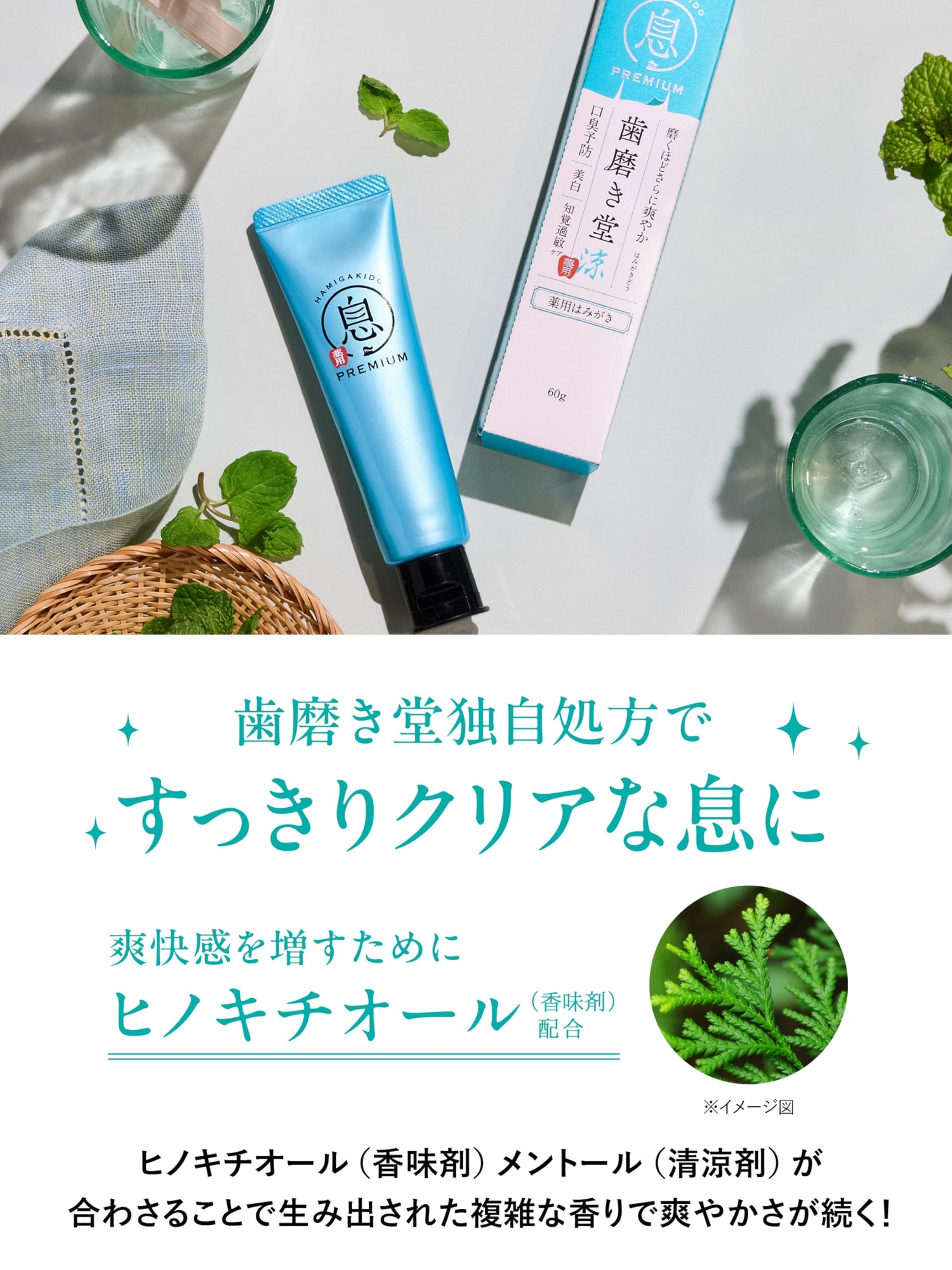 Hamigakidou Fresh Mint Toothpaste 60g for Breath Freshness
