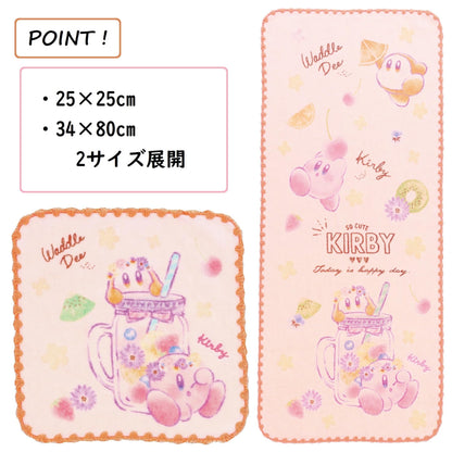 Marushin Face Towel Nintendo Kirby Shiny Pop Fruit Organic Cotton