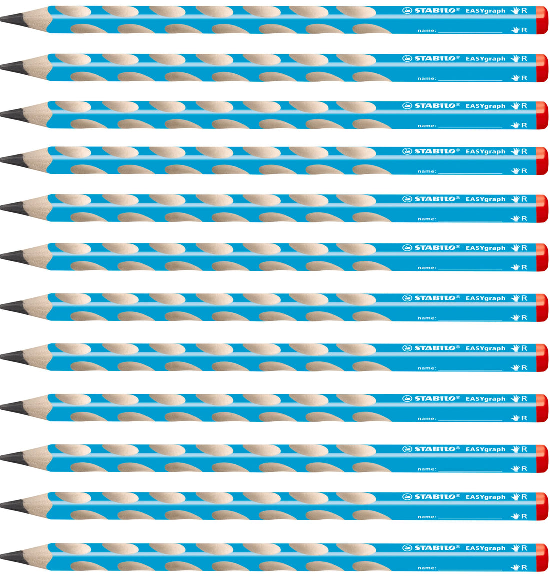 STABILO EasyGraph HB Learning Pencil for Right-Handed Kids Blue