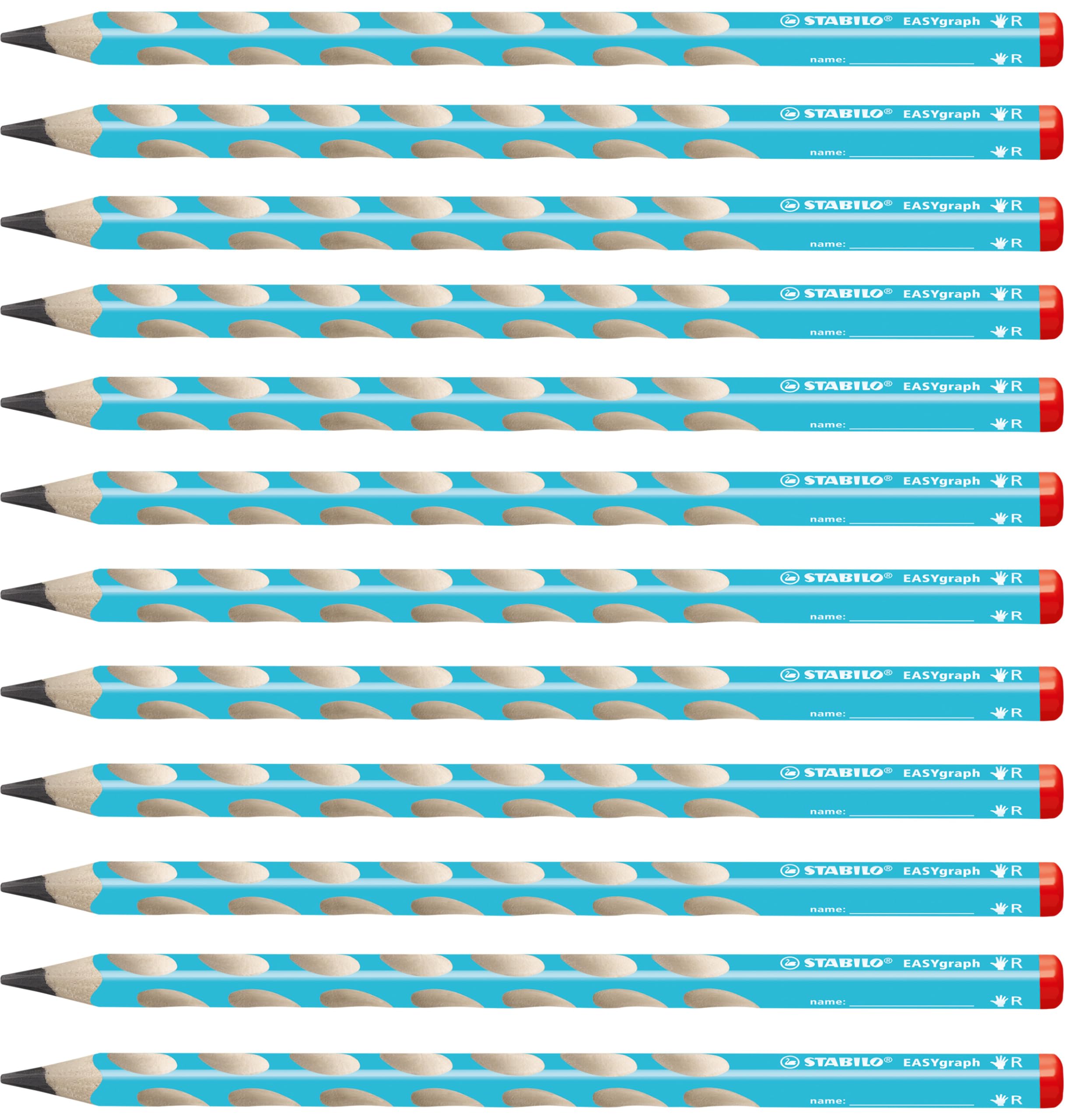 STABILO EasyGraph HB Learning Pencil for Right-Handed Kids Blue