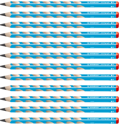 STABILO EasyGraph HB Learning Pencil for Right-Handed Kids Blue