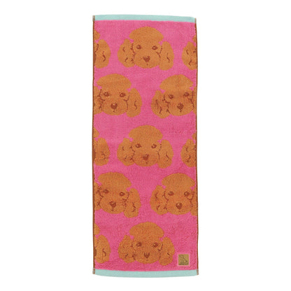 Marushin Face Towel Wonderful Peace Toy Poodle Antibacterial 34x80cm