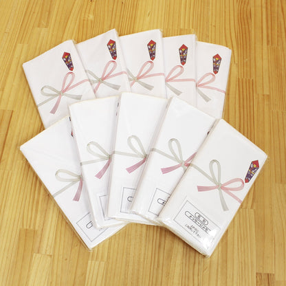 Nakamura Plain Towel Set with Gift Wrap 10 Pieces White