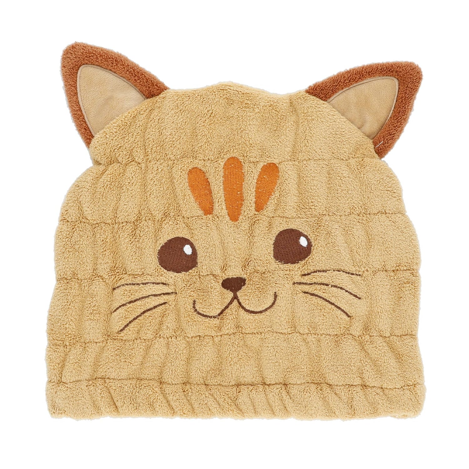 Marushin Kids Swimming Towel Cap Cat Design for Hair Drying