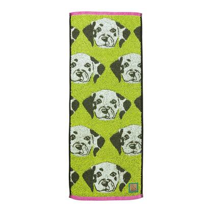 Marushin Face Towel Wonderful Peace Love Eyes Dalmatian Cotton 100%