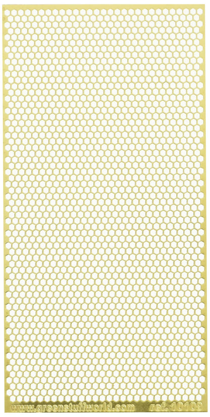 Green Stuff World Etching Mesh Plate 1mm Hexagon Model Parts