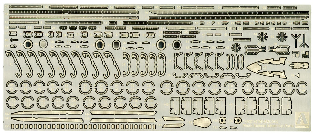 AOSHIMA 1/700 Waterline Series Japanese Navy Oi Kit Etching Set
