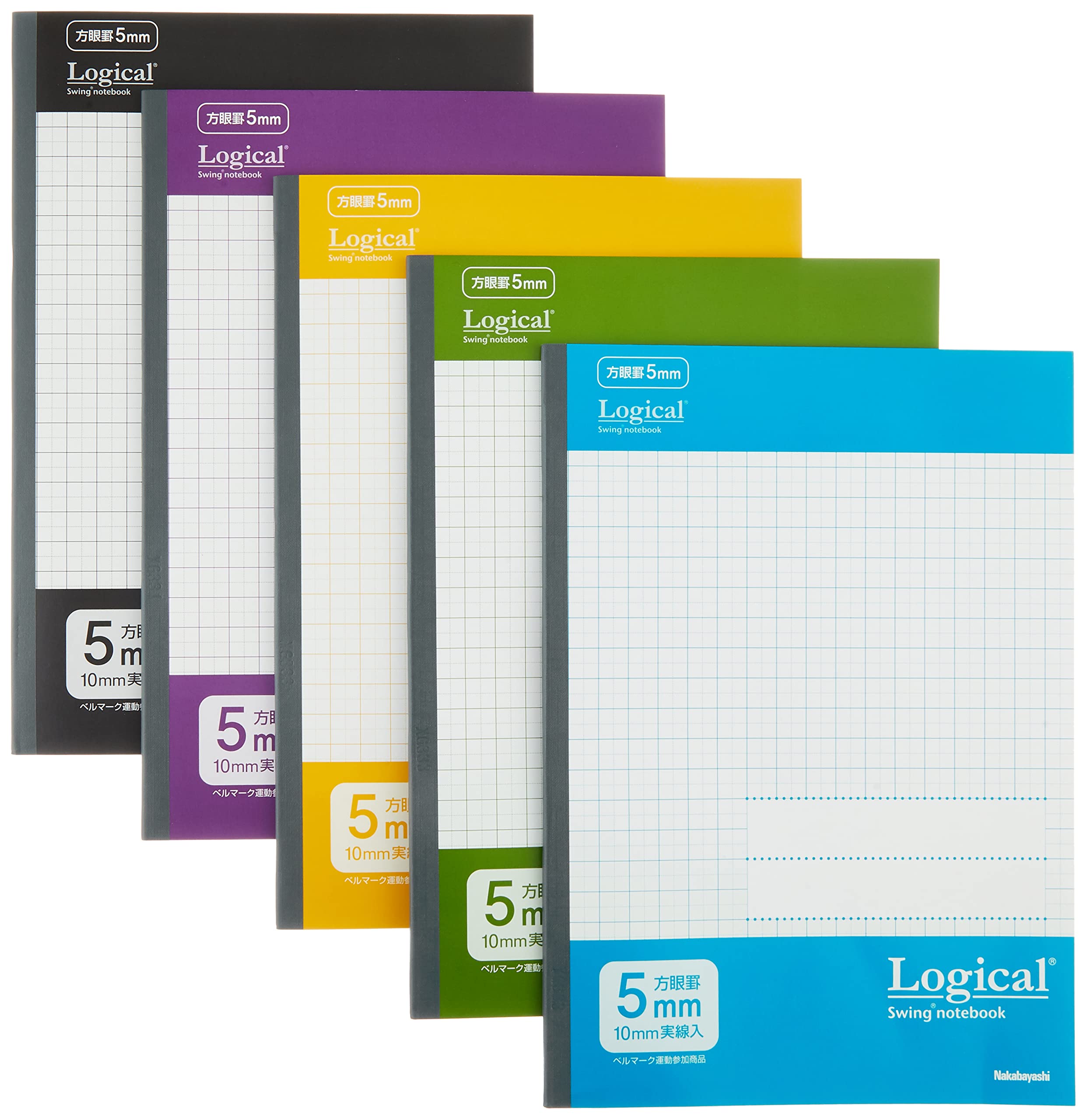 Nakabayashi Swing Logical Antibacterial Cover Notebook Semi B5 30 Sheets
