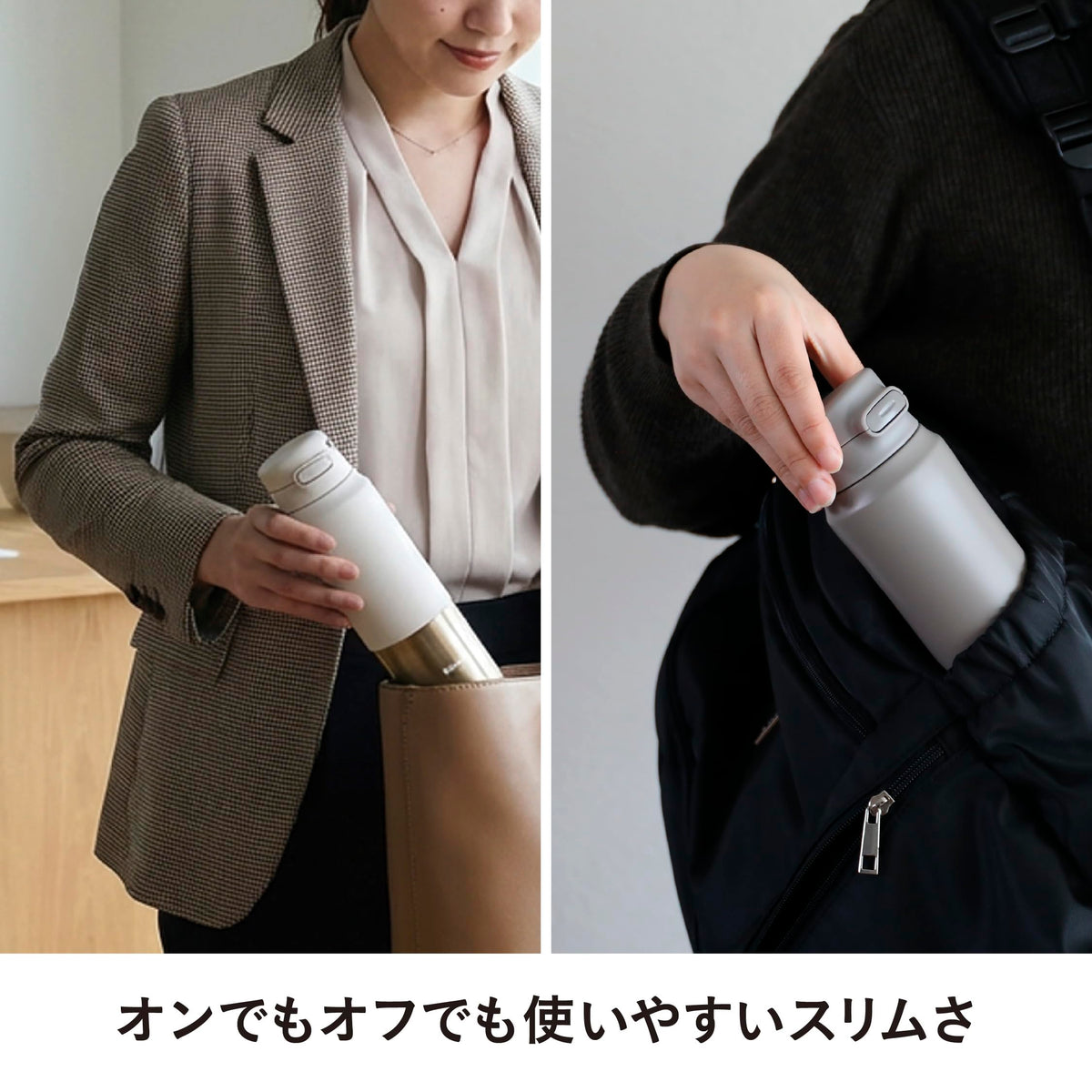CB JAPAN Water Bottle One-Touch Open 450ml Stainless Steel Insulated