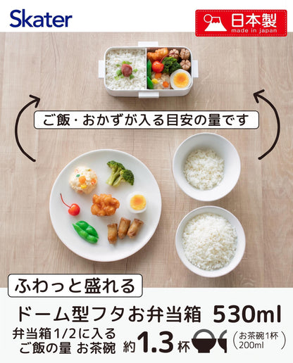 Skater Lunch Box with Moomin Design 530ml for Japanese Style Meals