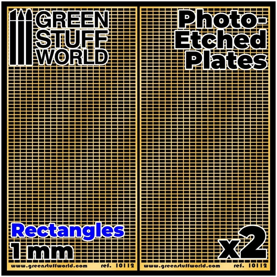Green Stuff World Etching Mesh Plate 1mm Rectangle Large Model Kit Part