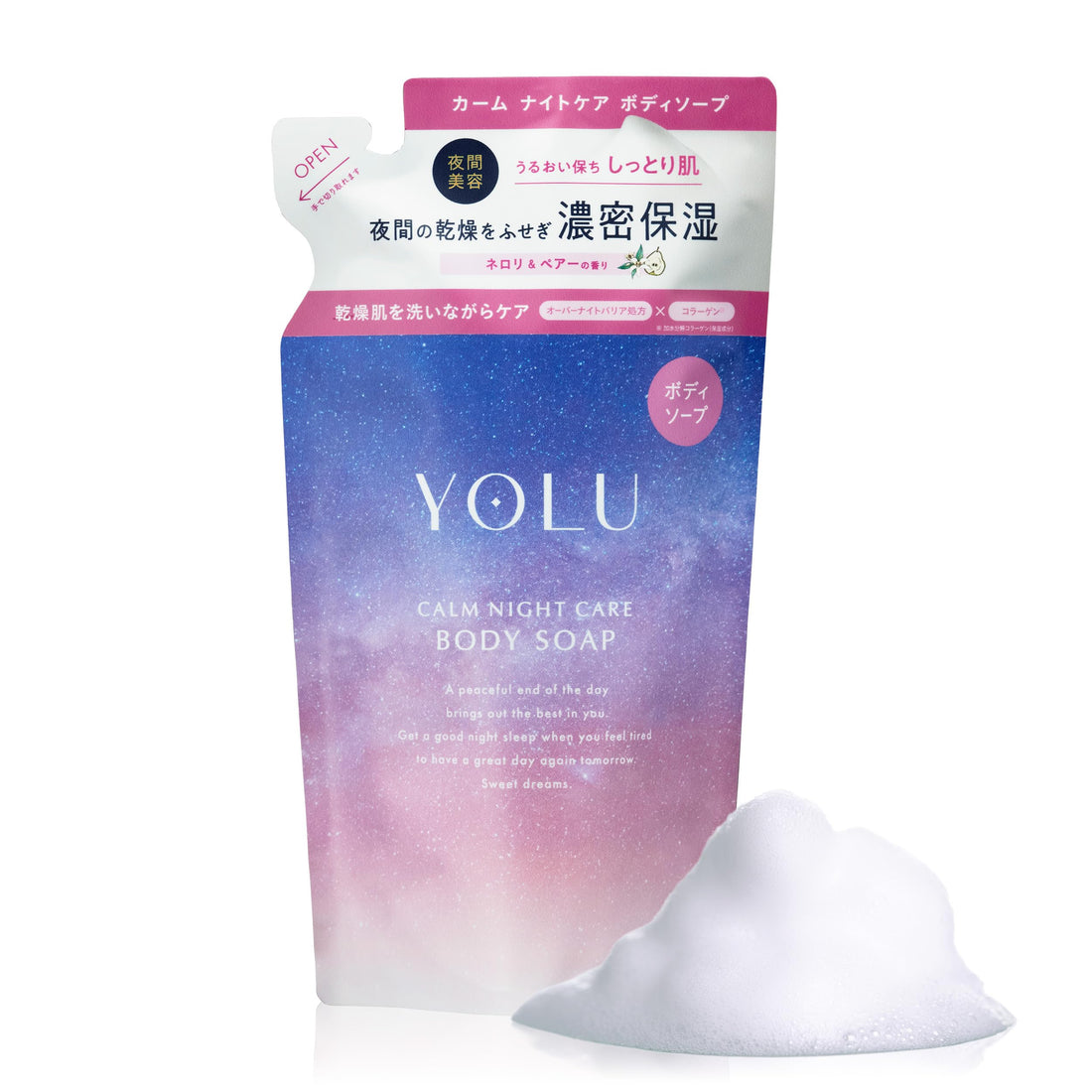 YOLU Calming Night Care Body Soap Refill 400ml
