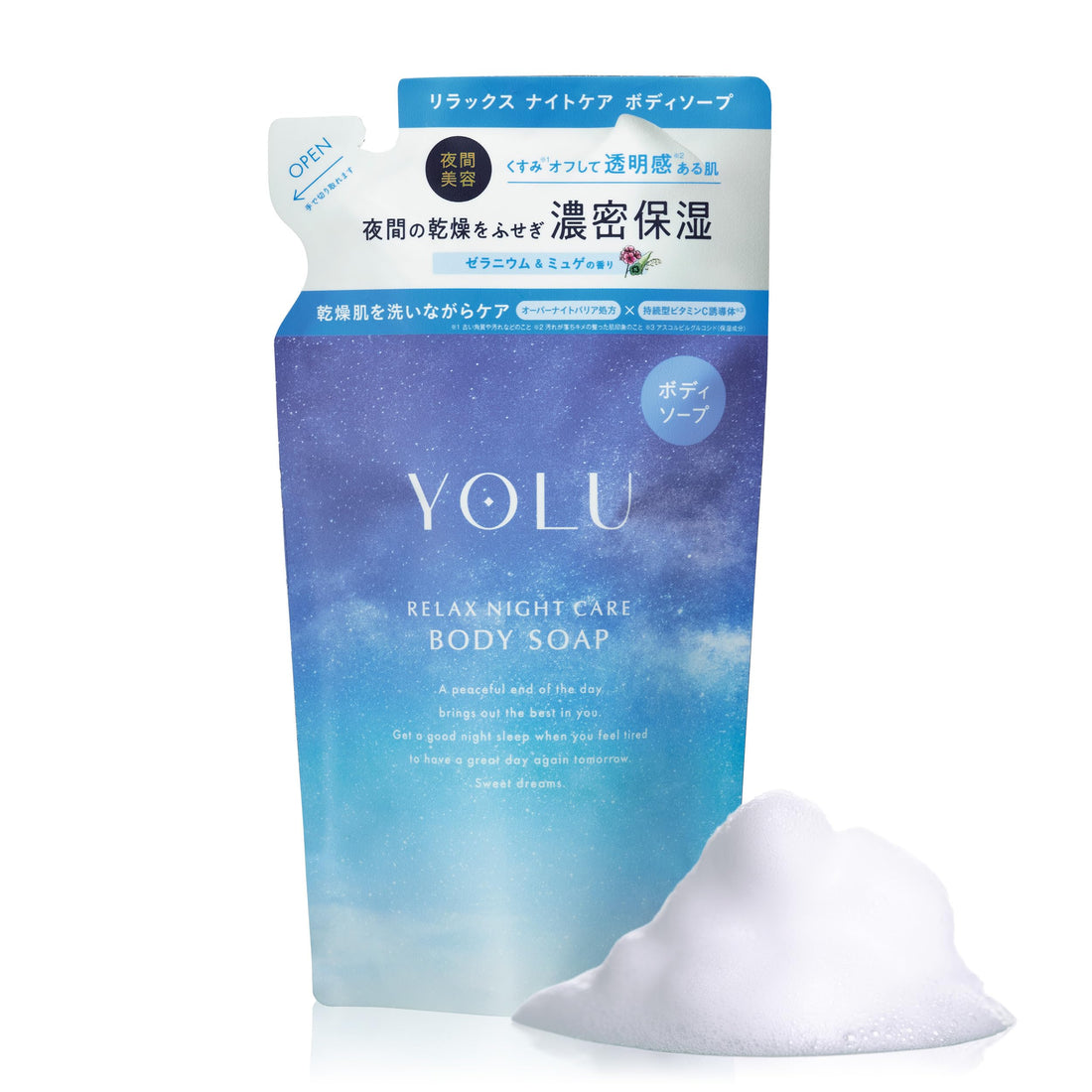 YOLU Relaxing Night Care Body Soap Refill 400ml