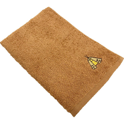 Hayashi Long Face Towel with Antimicrobial Function 34x100cm Brown