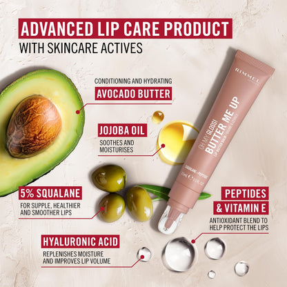 Rimmel Oh My Gloss Lip Butter Balm 001 Latte Delight 15ml