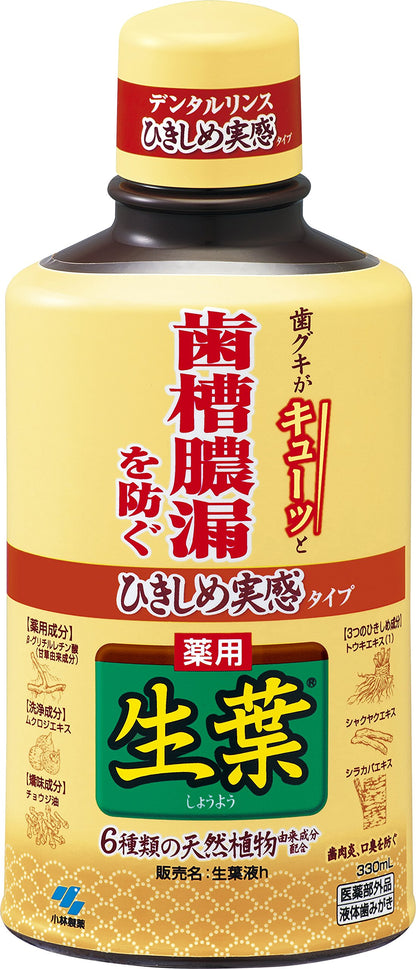 Shouyou Herbal Mint Dental Rinse 330ml for Fresh Breath