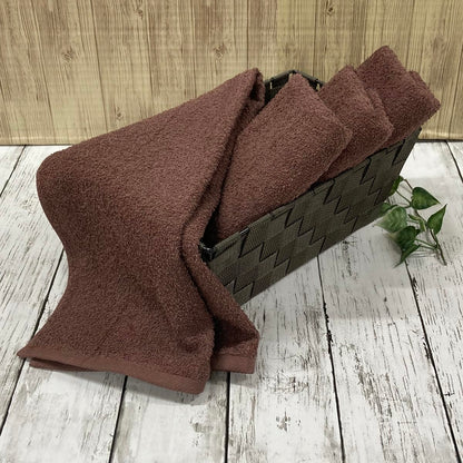 IMAMURA Face Towel Set Brown 2-Pack Made in Japan 34x85cm