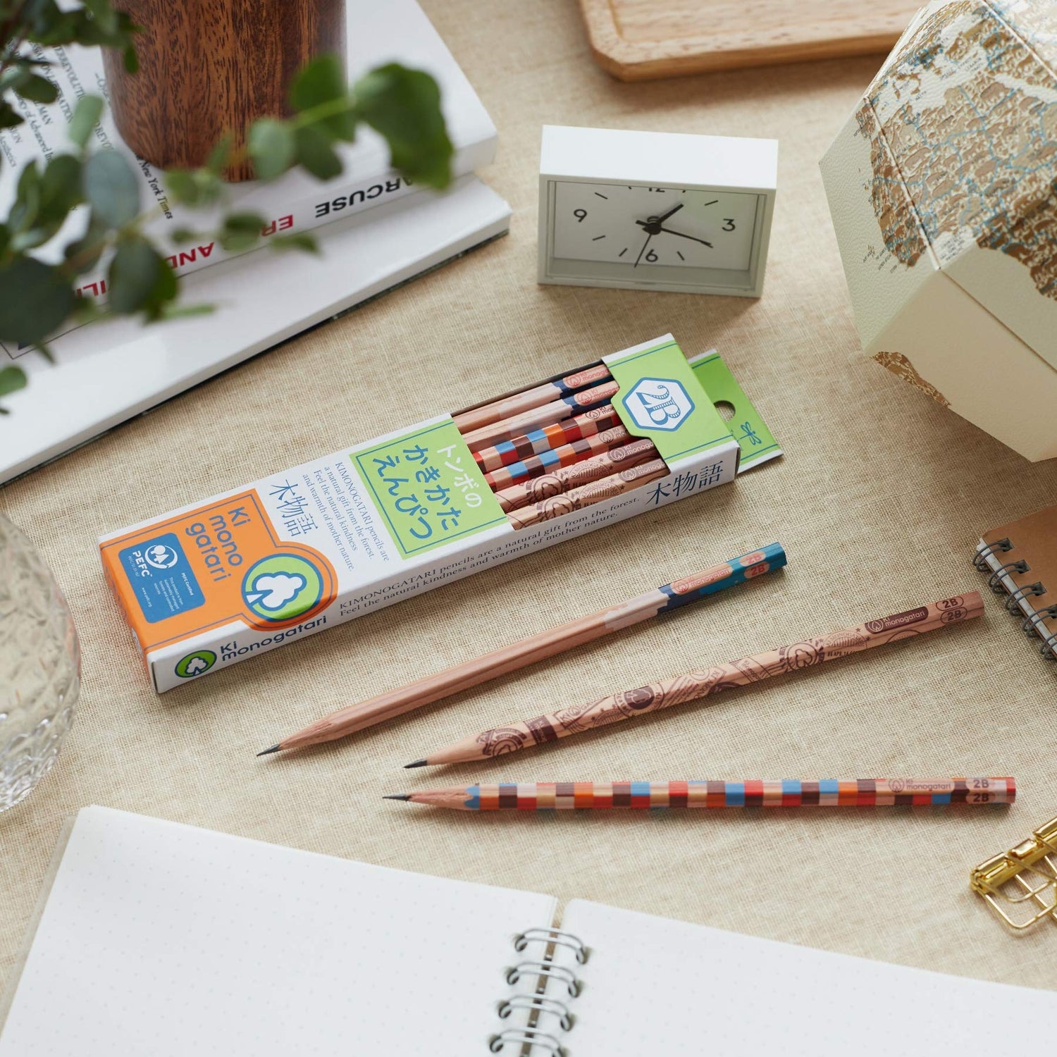 Tombow Pencil B with Three Designs for Creative Writing