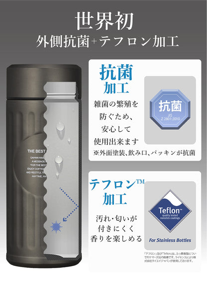 CB JAPAN Coffee Bottle 420ml with Antibacterial Design and Vacuum Insulation