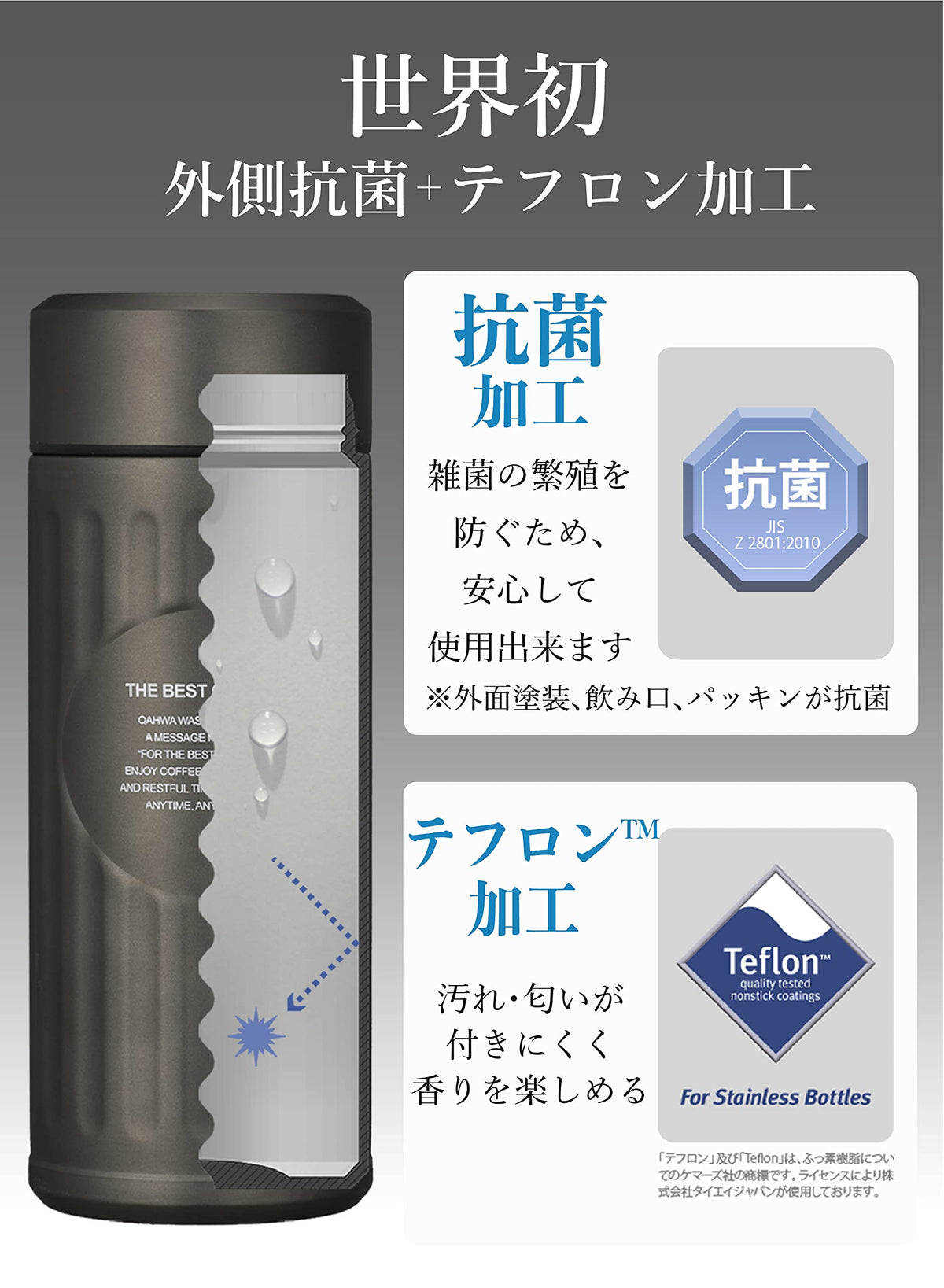 CB JAPAN Copper Water Bottle 420ml Vacuum Insulated Coffee Bottle