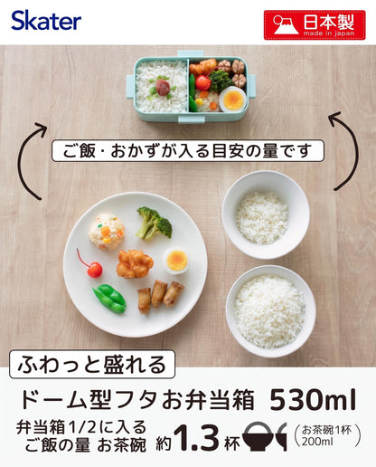Skater Lunch Box with Pastel Floral Design 530ml