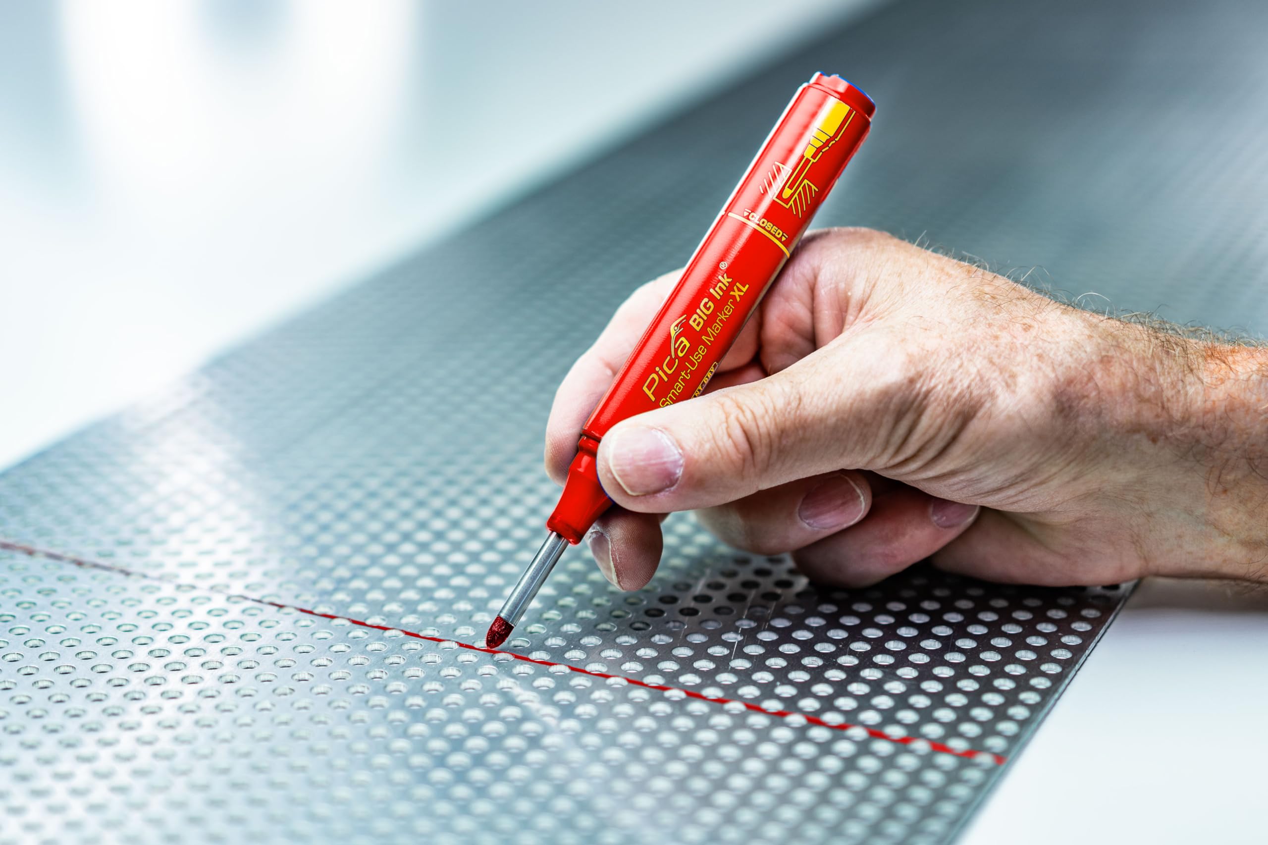 Pica Marker BIG Ink Red Water-Based Marker Blister Pack