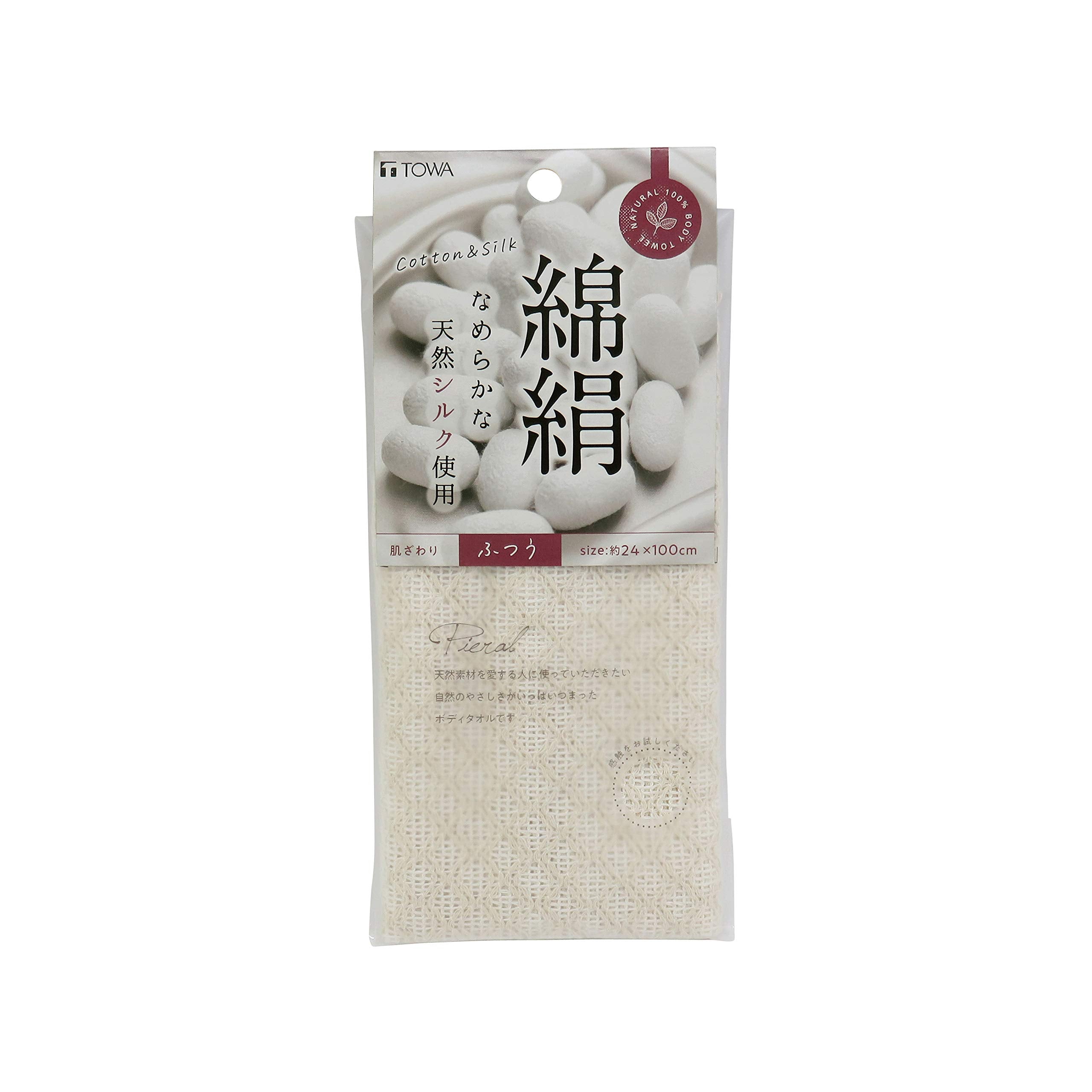 Touwasangyou Body Towel Pueraru Cotton Silk Towel 24x100cm