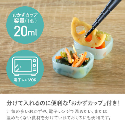 CB JAPAN Slim Bento Box with Antibacterial Features 400ml