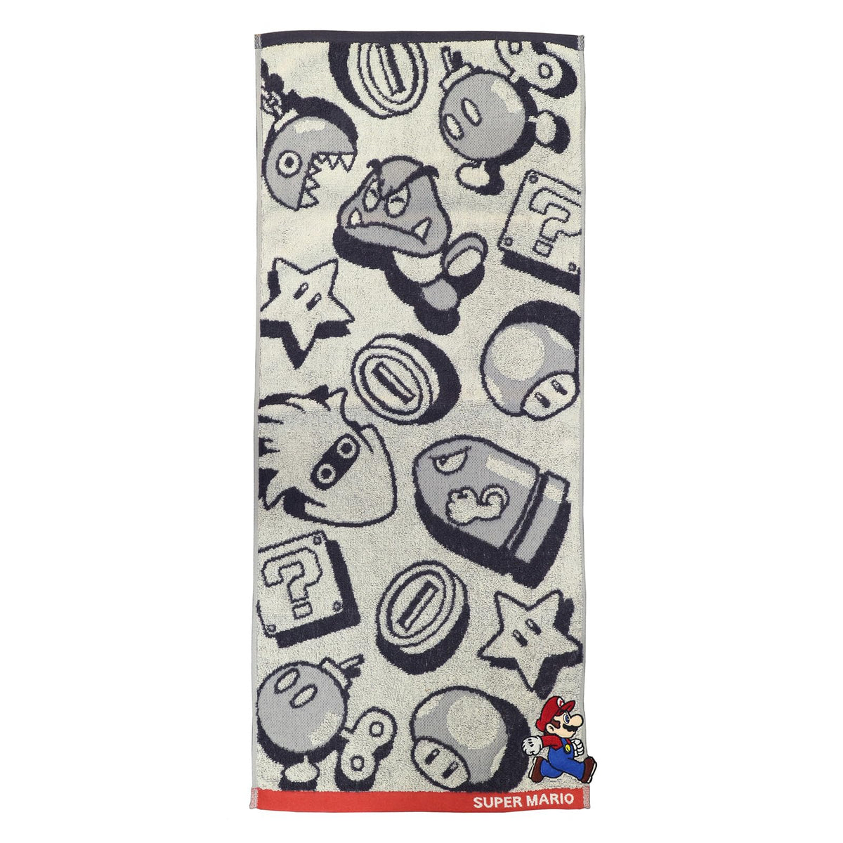 Marushin Face Towel Nintendo Mario Adventure World 100% Cotton