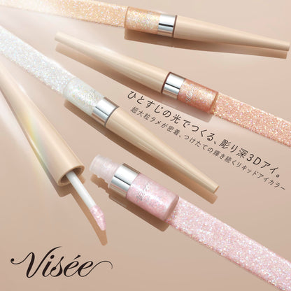 Visee 3D Glitter Eye Liquid Gold Gemmy 3.3mL