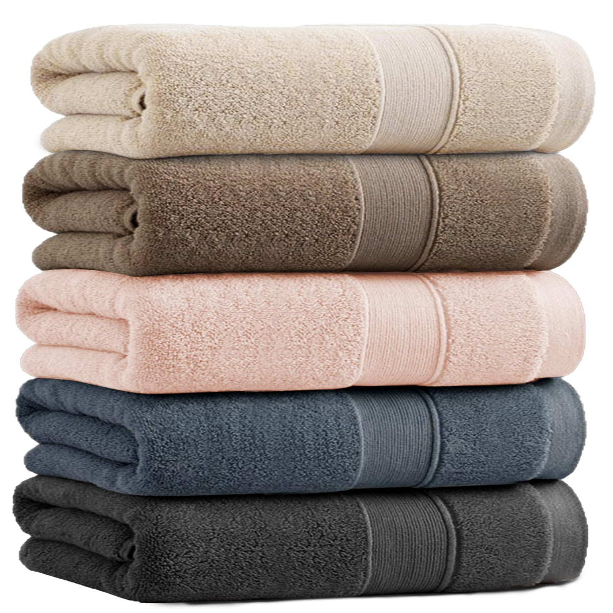 HOSUR Face Towel Set Soft Absorbent Quick Dry Cotton 100%